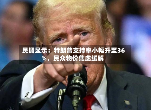 民调显示：特朗普支持率小幅升至36%	，民众物价焦虑缓解-第2张图片