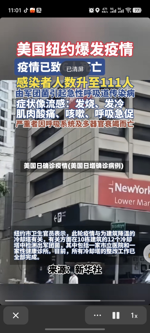 美国日确诊疫情(美国日增确诊病例)