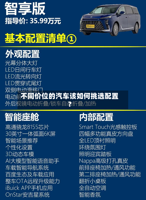 不同价位的汽车该如何挑选配置？