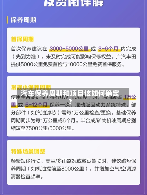 汽车保养周期和项目该如何确定?-第2张图片