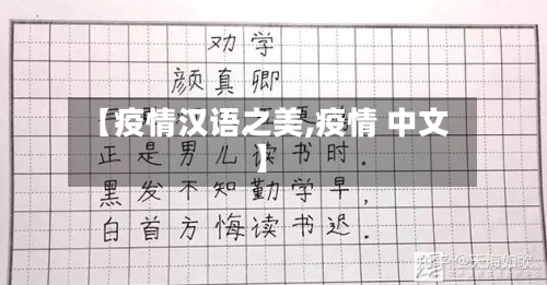 【疫情汉语之美,疫情 中文】